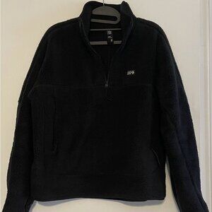 NWT Women Mountain Hardwear HiCamp Fleece Black Pullover M
